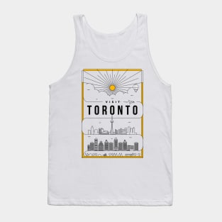 Toronto Minimal Lineal Poster Tank Top